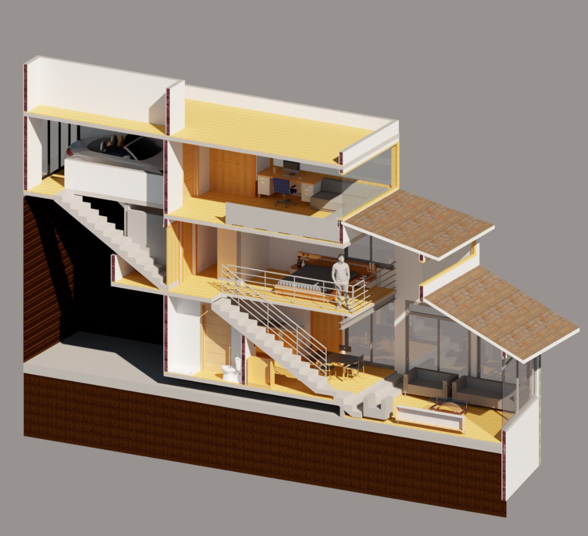 Curso esencial de REVIT en Toluca | Proyecto de diseño de interiores | Render